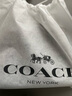蔻驰（COACH）奥莱女士女包经典标志帆布CHARLIE CARRYALL手提包通勤斜挎包 浅黄色硬件/木炭色 午夜海军蓝色 实拍图