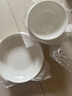 晟普（shengpu）唐山骨瓷碗家用纯白陶瓷饭碗微波炉米饭碗面碗汤碗粥碗吃饭碗餐具 4.5英寸奥碗标准饭碗【4个装】 实拍图
