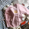 贝瑞加（Babyprints）婴儿衣服新生儿半背上衣宝宝家居内衣四季长袖纯棉 粉59 实拍图