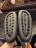 果洛菲（GUOLUOFEI）踩屎感拖鞋男夏季厚底eva浴室情侣凉拖鞋女款可外穿 黑色 42-43 实拍图