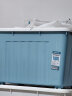 SPACEXPERT 衣物收纳箱塑料整理箱60L蓝色 1个装 带轮 实拍图