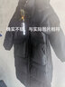 鸭鸭（YAYA）羽绒服女新款长款冬季加厚品牌时尚休闲宽松舒适百搭加厚外套KL 黑色 L (165) 实拍图