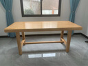 旺家星北欧实木大书桌简约现代客厅长条桌椅组合休闲区多人学习桌工作台 长桌：180*80*78板厚8cm【全实木 实拍图
