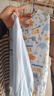舒贝怡婴儿衣服儿童内衣套装纯棉春秋睡衣宝宝秋衣秋裤分体家居服蓝130 实拍图