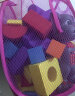 大志象泡沫软积木玩具EVA海绵软体大型婴儿童宝宝幼儿园生日礼物1-3-6岁 60粒大号款(4.5CM厚) 实拍图