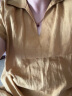 无印良品 MUJI 女式 麻 水洗 开领半袖连衣裙 女装汉麻裙子夏季 BC2JLA4S 烟熏黄色 L 165/88A 晒单实拍图