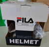 FILA斐乐轮滑护具套装护膝滑板头盔儿童滑冰自行车平衡车女防摔男成人 FILA经典白+白色护具套装 M码(建议90-120斤) 实拍图