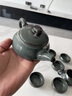 琅庭琊坊龙泉青瓷功夫茶具套装手工哥窑冰裂纹家用客厅中式陶瓷盖碗茶壶 铁胎藏青 实拍图