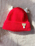 李晨曦（Lichenxi）婴儿帽子秋冬毛线帽可爱超萌保暖防风男童女宝宝搞怪针织冬天儿童 翊鹿角小熊毛线帽—红色 适合3-12个月宝宝头围42-46CM 实拍图