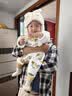 卡度熊（KADUXIONG） 婴儿帽子秋冬款宝宝冬季可爱超萌套头帽女幼儿儿童护耳帽男童冬 兔子-米色 5个月-3岁（头围45-50cm） 实拍图
