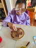 孔明棋木制单身贵族棋老人解闷益智玩具儿童逻辑思维棋单人钻石棋 楠竹加大款 送木质夹+棋子+图解 实拍图