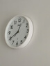 康巴丝（Compas）挂钟客厅时钟钟表挂墙自动对时电波钟 C6866 白色30cm  实拍图