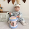 贝初众婴幼儿早教益智玩具0-1岁儿童手拍鼓音乐盒0-6个月宝宝生日礼物 旋转木马音乐鼓【充电款】 一岁男孩女孩实用抬头训练 实拍图