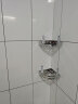 沐唯（muvi）浴室置物架三角篮双层免打孔 304不锈钢洗手间淋浴房转角置物架 实拍图