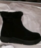 森达（SENDA）舒适雪地靴女冬季新款户外时尚毛绒保暖休闲短靴ZTD26DD3 黑色 37 实拍图