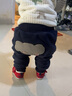 嘟嘟家童装宝宝大屁屁裤冬装男童保暖加绒pp裤女童裤子冬款可爱儿童长裤 藏青大象 90 实拍图