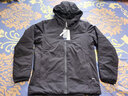 天石春秋3M新雪丽棉棉服男士外套短款连帽户外运动中间层薄夹克V160 石墨灰色 连帽款 M （170/92A) 实拍图