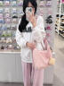 星昔2024新款包包女包纯色百搭大容量韩版洋气时尚日常休闲单肩斜挎包 粉红色 晒单实拍图