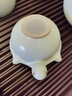 东道 汝窑河南非遗福寿茶漏 茶道配件汝窑开片茶漏过滤网创意礼盒装 天青色（2022寅虎款） 实拍图