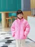 巴拉巴拉童装儿童羽绒服男童外套女童面包服冬装保暖立领外套时尚 玫红60115-白鸭绒 130 cm 实拍图