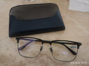 蔡司（ZEISS）镜片近视眼镜框大脸男士防蓝光蔡司眼睛近视镜框半框大框加宽镜框 124214黑色 镜架 实拍图
