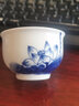 末都景德镇青花瓷品茗杯单只功夫茶具茶杯 手绘茶盏小茶碗陶瓷主人杯 荷花款【70ML】 实拍图