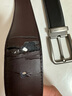 皮尔卡丹2025年男士本命年红皮带男针扣腰带蛇年鸿运裤带七夕情人节礼物 黑色 实拍图