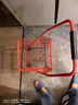 杰适（jieshi）爬楼买菜购物车便携可折叠老年手拉车手推车行李车拖车铁质菜篮车 新购四轮红色 实拍图