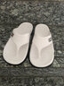 奥晋人字拖男士2024新款夏季外穿防滑凉拖鞋潮流休闲夹脚沙滩拖鞋网红 白色 42-43 （适合41和42码） 实拍图