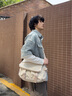 森马（Semir）斜挎包男工装背包大容量帆布包情侣邮差包105324153212 实拍图