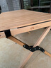 牧高笛（MOBIGARDEN）蛋卷桌 户外露营野餐便携餐桌折叠实木桌云瑞L NX20665007 原木色 实拍图