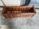 晶琳 防腐木户外花盆实木花箱碳化木花槽室内庭院大号种植盆实用美观 平板款长100*宽30*高40cm 实拍图