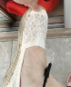快乐玛丽（J&M）渔夫鞋女夏季平底镂空透气懒人通勤一脚蹬单鞋子女 白色 38  晒单实拍图