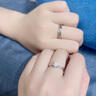 迈米德结婚对戒仿真婚戒婚礼现场用道具情侣戒指一对男女假钻戒交换仪式 【送戒指盒】结婚对戒 （开口设计/可自由调节大小） 实拍图