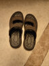 卡帝乐鳄鱼（CARTELO）皮凉鞋男夏季2024透气沙滩鞋男外穿两用男士洞洞凉拖鞋 棕色 42 实拍图