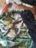 啄木鸟母亲节礼物妈妈夏装中老年女装上衣洋气奶奶装大码套装两件套Z 绿色+黑色阔腿裤 4XL （适合135-150斤） 晒单实拍图