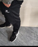 特步（XTEP）运动裤男裤春夏新款卫裤男士透气直筒针织长裤束脚裤体育休闲裤子 0142束脚-加绒-正黑色 L 175 实拍图