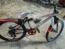 百士盾儿童自行车山地单车6-16岁以上学生减震双碟刹越野中小男女孩赛车 奢华版7速【辐条轮】黑红色 24寸丨适身高140-165丨 实拍图