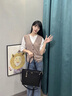 NINE WEST包包女款2025年最新款大容量托特包女士斜挎包情人节礼物送女友 黑色【精美礼盒】 实拍图