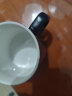传旗陶瓷马克杯350ml带勺盖咖啡杯办公水杯茶杯牛奶杯喝水杯 和平黄 实拍图