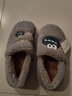 利达妮（TZLDN）棉拖鞋男包跟情侣可爱家居毛毛绒居家棉鞋女秋冬保暖男士拖鞋冬季 灰色【小恐龙】 44-45 【适合43-44】 实拍图