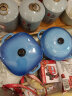 苏氏陶瓷双耳带盖燕窝汤盅炖罐汤煲蒸蛋盅陶瓷一方一圆2个装深蓝350毫升 实拍图