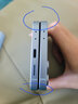 三星Samsung Galaxy Z Flip6/Flip7 FE 原装指环式硅胶保护壳 手机套 原厂手机壳 多功能保护套 浅蓝色 实拍图