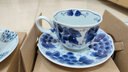 陶趣居日本进口蓝凛堂陶瓷咖啡杯碟套装日式青花釉下彩红茶杯家用下午茶 葡萄杯碟组合 实拍图