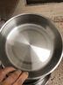 凌丰304不锈钢汤盆加厚加深汤碗洗菜盆和面盆沙拉盆调料盆 菜碟-内径30cm 实拍图
