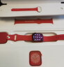 Apple/苹果 Watch Series 8 智能手表GPS款41毫米红色铝金属表壳红色运动型表带 S8 MNP73CH/A 实拍图