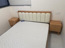 贞赛 床实木床1.5米x2米双人床北欧橡木色软包床轻奢主卧简易单人床 床+10cm折叠床垫+2个床头柜 1.5*2.0米 实拍图