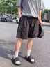 栢斐荻（BYPHYTEE）休闲裤男夏季工作裤男直筒耐磨休闲裤男工地工装裤子男加肥松紧腰 K53直通黑色常规 XL 实拍图
