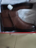 意尔康妈妈棉鞋加绒保暖中老年真皮舒适魔术贴短靴 14723W棕色39 实拍图