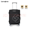 Samsonite/新秀丽拉杆箱套旅行箱套行李箱保护套可折叠HC1*09004黑色小号 实拍图